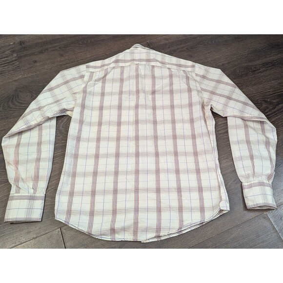 FUNGUS Men's Plaid Long Sleeve Shirt Size Medium (611m) - Picture 2 of 4